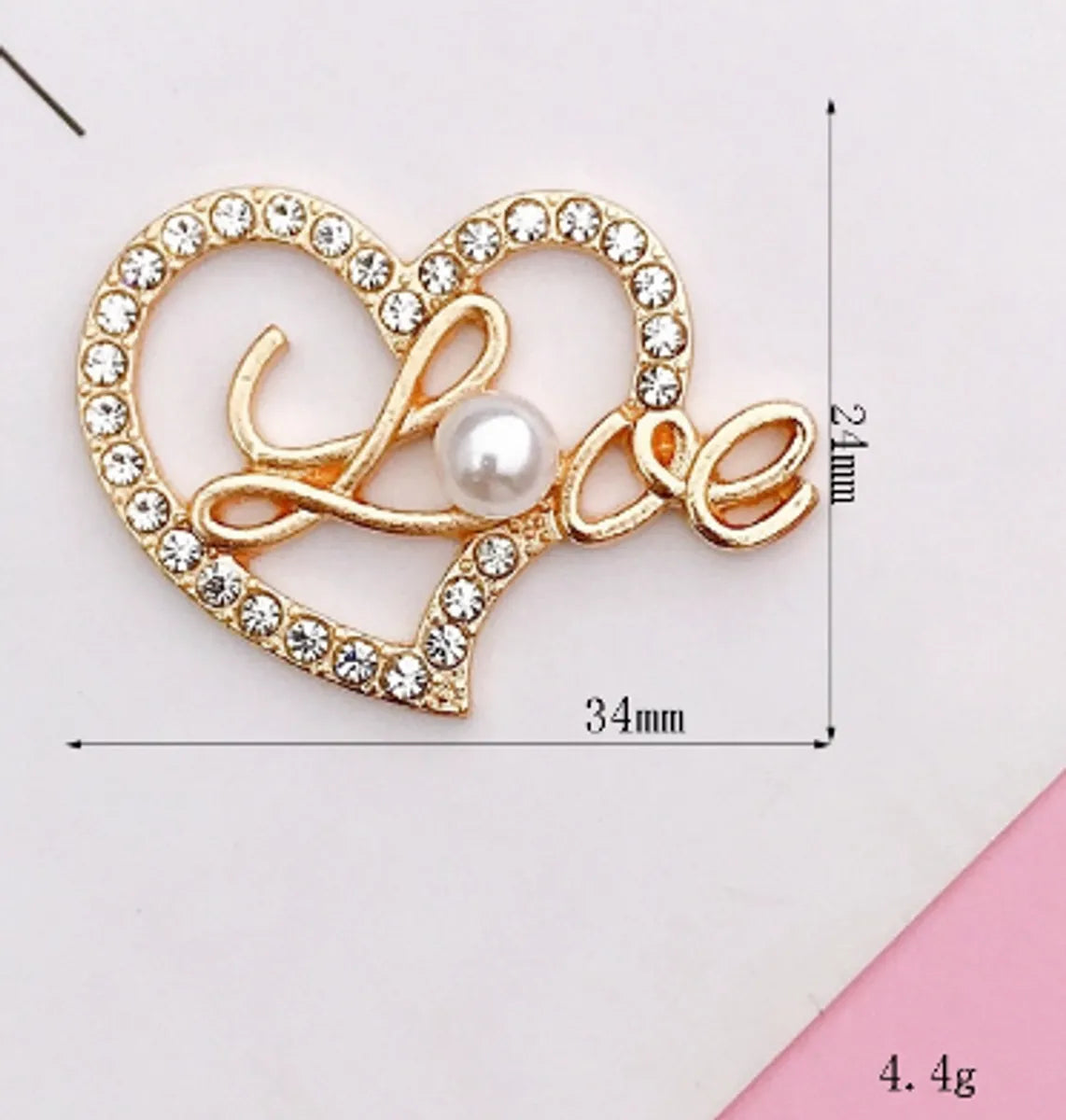 1 Piece Alloy Rhinestones Heart Shape Crown Butterfly DIY Ornament Accessories Shoe Buckle