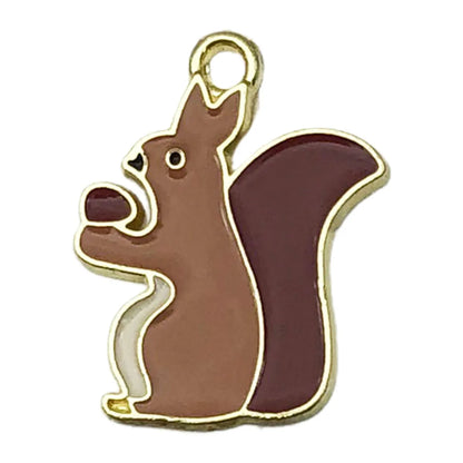 1 Piece Alloy Squirrel Fox Pendant