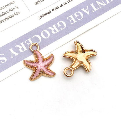 1 Piece Alloy Starfish Conch Shell Pendant