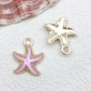 1 Piece Alloy Starfish Hippocampus Shell Pendant