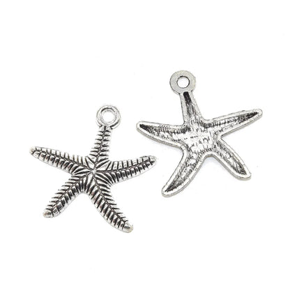 1 Piece Alloy Starfish Pendant