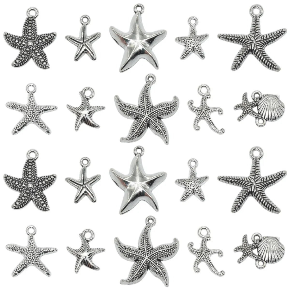 1 Piece Alloy Starfish Pendant