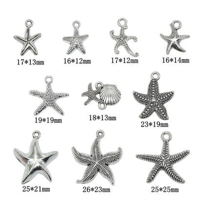 1 Piece Alloy Starfish Pendant