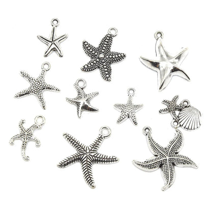 1 Piece Alloy Starfish Pendant