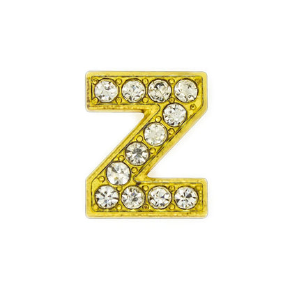 1 Piece Alloy Zircon Letter Pendant