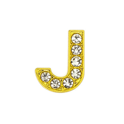 1 Piece Alloy Zircon Letter Pendant