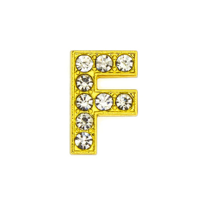 1 Piece Alloy Zircon Letter Pendant