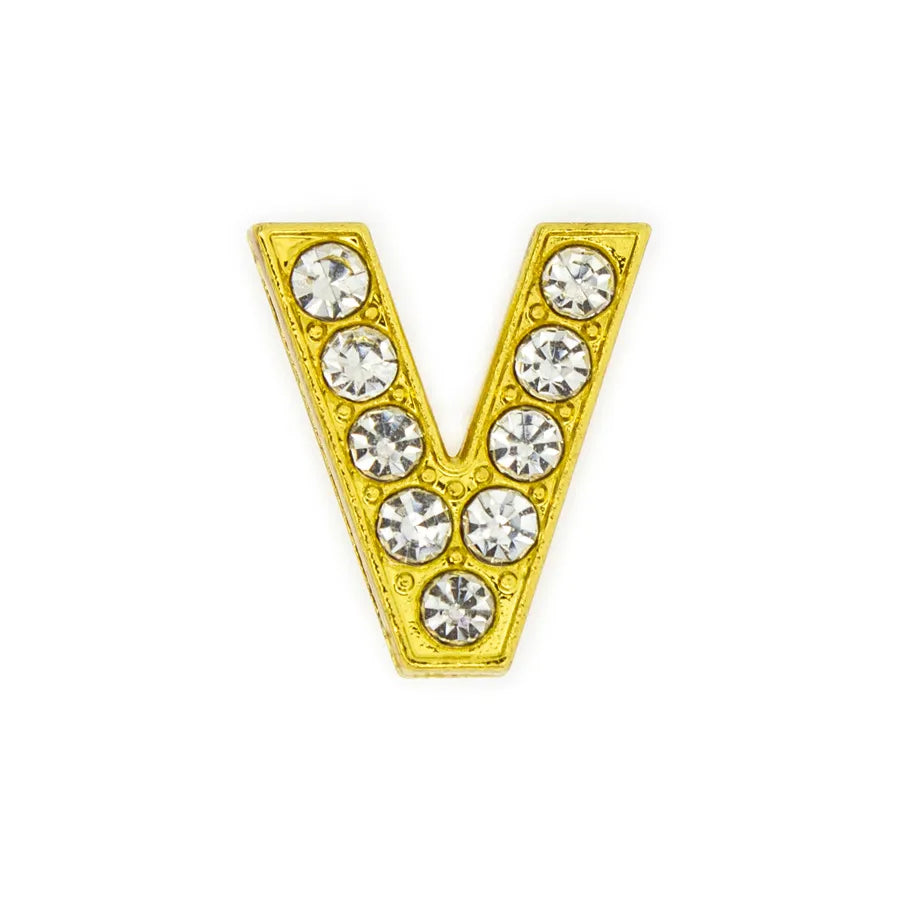 1 Piece Alloy Zircon Letter Pendant