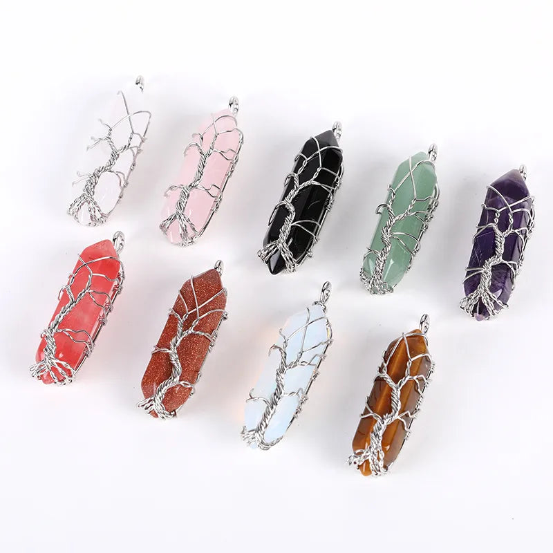 1 Piece Artificial Crystal Life Tree Pendant