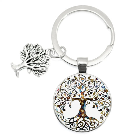 1 Piece Artistic Tree Metal Unisex Bag Pendant Keychain