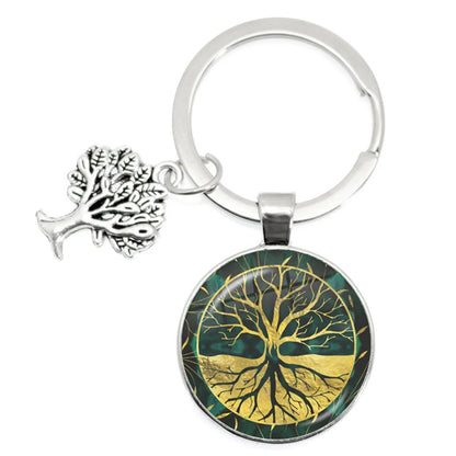 1 Piece Artistic Tree Metal Unisex Bag Pendant Keychain