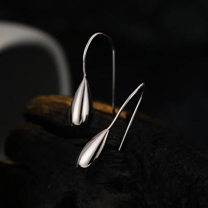 1 Piece Artistic Water Droplets Sterling Silver Drop Earrings