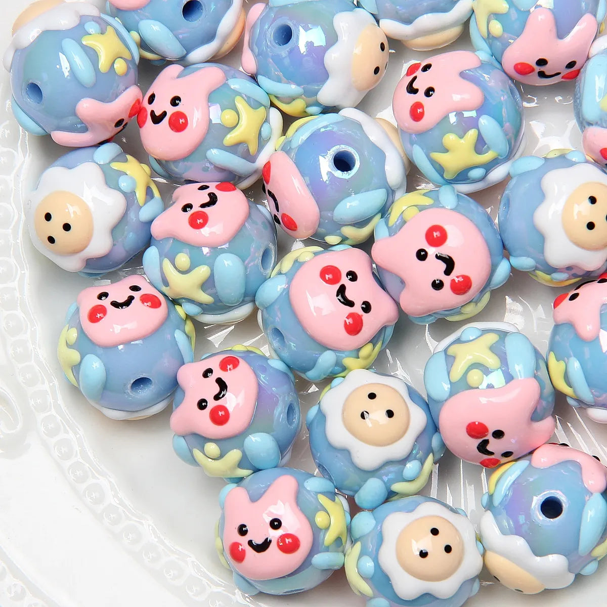 1 Piece Arylic Cartoon Beads