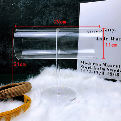 1 Piece Arylic Simple Style Transparent Jewelry Display