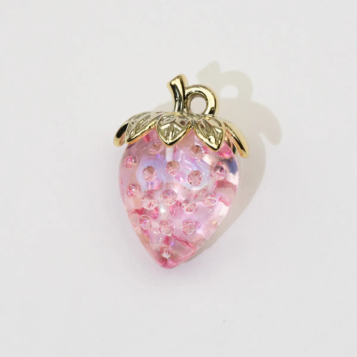 1 Piece Arylic Strawberry Pendant