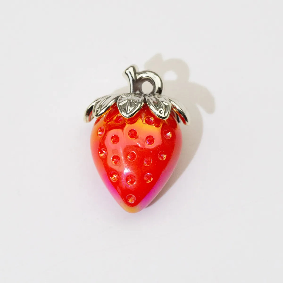 1 Piece Arylic Strawberry Pendant