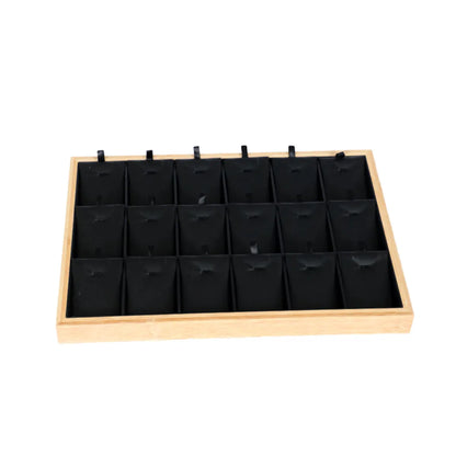 1 Piece Bamboo Wood Simple Style Classic Style Color Block Jewelry Rack