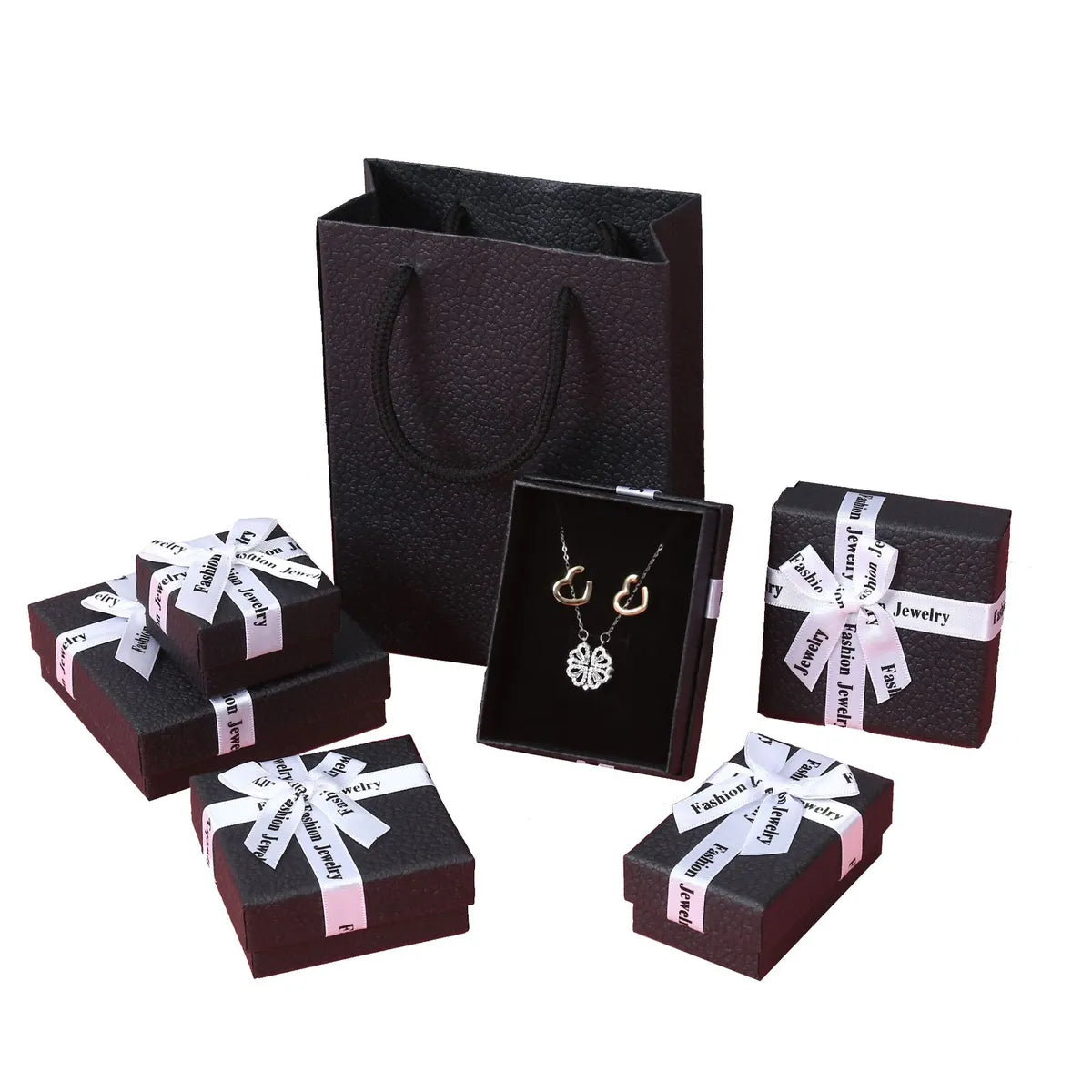 1 Piece Basic Bow Knot Paper Jewelry Boxes