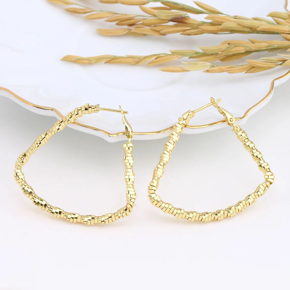 1 Piece Basic Modern Style Geometric Plating Sterling Silver Earrings