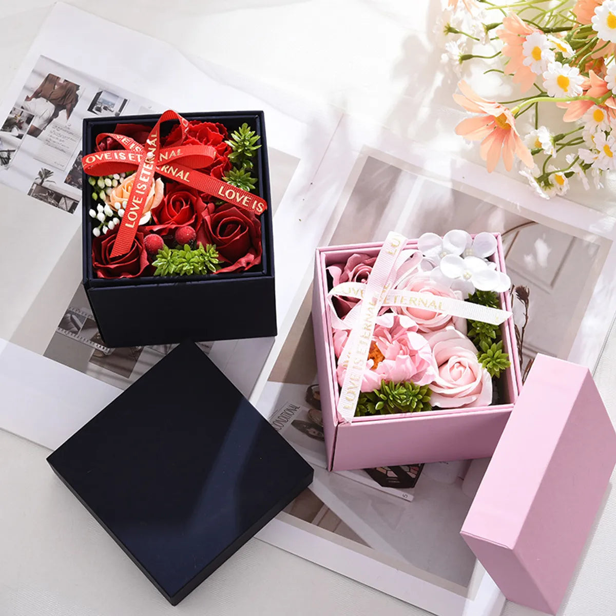 New Creative Double Layer Rotating  Gift Box