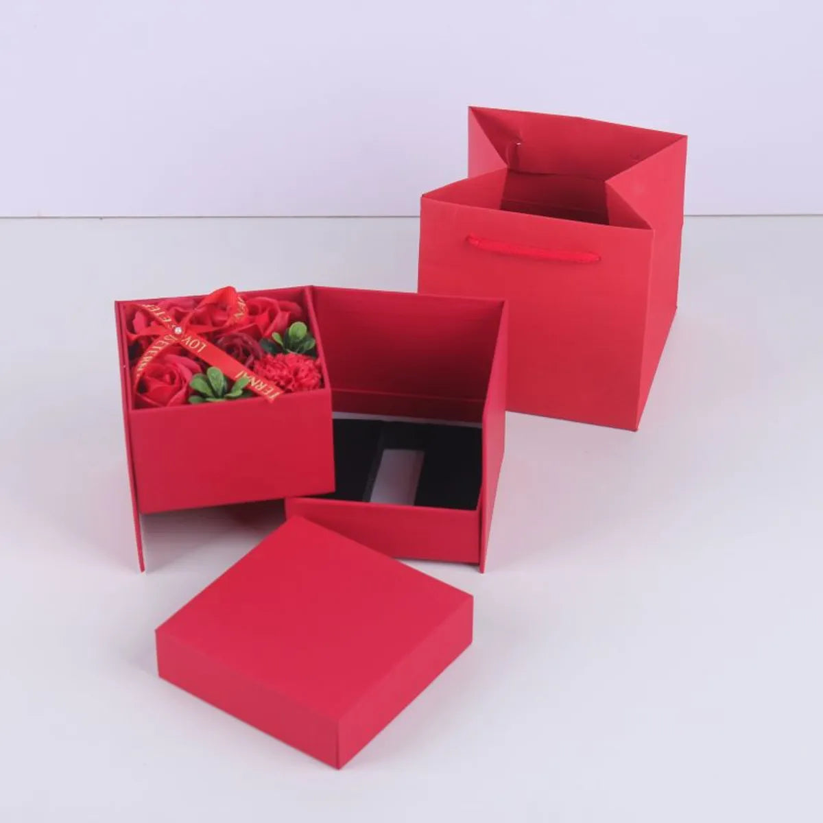 New Creative Double Layer Rotating  Gift Box