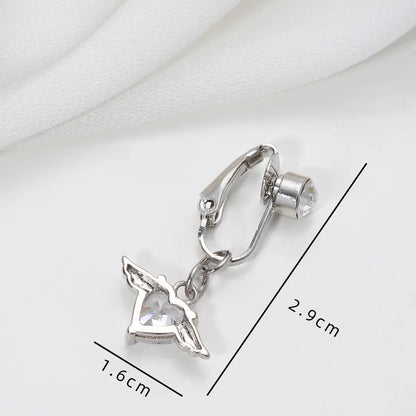 1 Piece Belly Rings Simple Style Classic Style Wings Copper Inlay Zircon