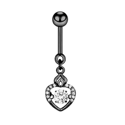 1 Piece Belly Rings Simple Style Geometric 316 Stainless Steel  Copper Inlay Zircon