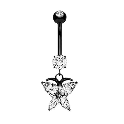 1 Piece Belly Rings Simple Style Geometric 316 Stainless Steel  Copper Inlay Zircon