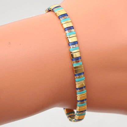 Bohemian Colorful Glass Glass Wholesale Bracelets