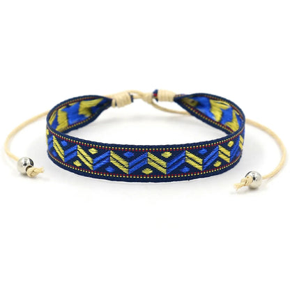 1 Piece Bohemian Printing Polyester Handmade Unisex Bracelets