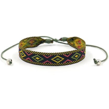 1 Piece Bohemian Printing Polyester Handmade Unisex Bracelets