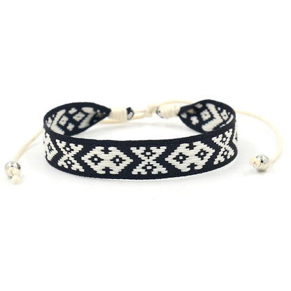 1 Piece Bohemian Printing Polyester Handmade Unisex Bracelets