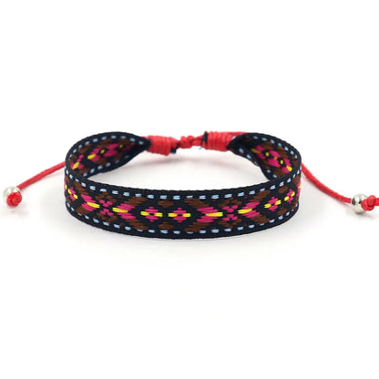 1 Piece Bohemian Printing Polyester Handmade Unisex Bracelets