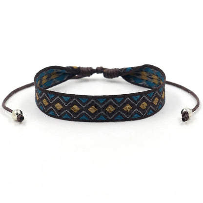 1 Piece Bohemian Printing Polyester Handmade Unisex Bracelets