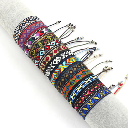 1 Piece Bohemian Printing Polyester Handmade Unisex Bracelets