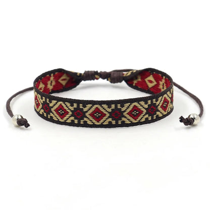 1 Piece Bohemian Printing Polyester Handmade Unisex Bracelets