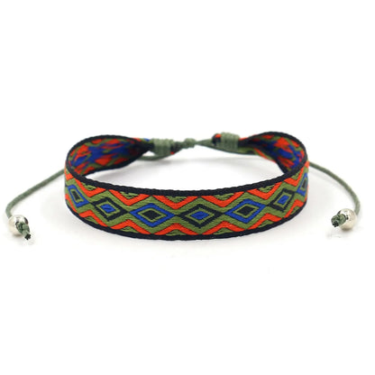 1 Piece Bohemian Printing Polyester Handmade Unisex Bracelets