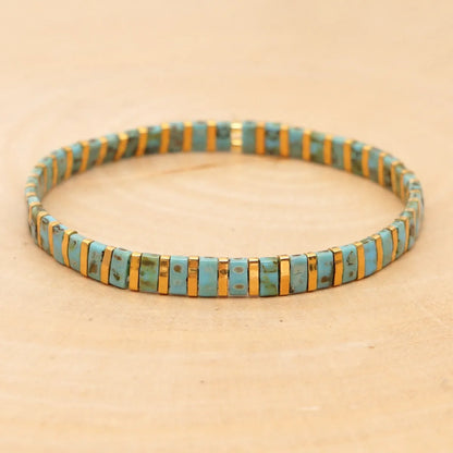 1 Piece Bohemian Rectangle Beaded Women's Bracelets