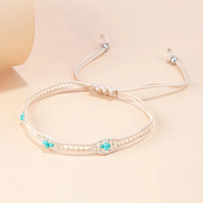 1 Piece Bohemian Round Beaded Rope Women'S Bracelets