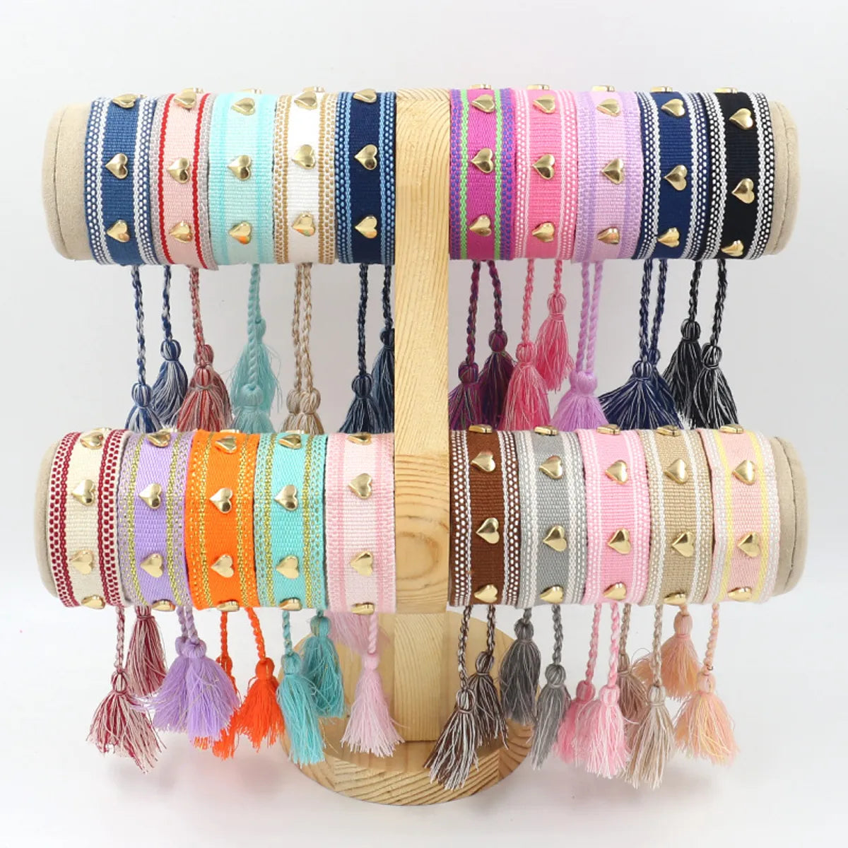 1 Piece Bohemian Tassel Heart Shape Polyester Unisex Bracelets