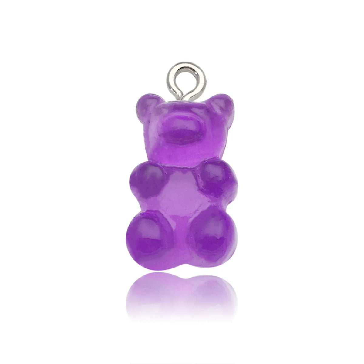 1 Piece Cartoon Style Cute Bear Alloy Resin Plating Pendant Jewelry Accessories