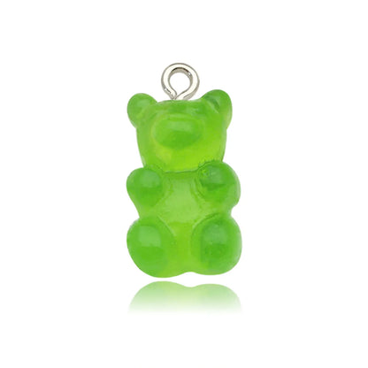 1 Piece Cartoon Style Cute Bear Alloy Resin Plating Pendant Jewelry Accessories