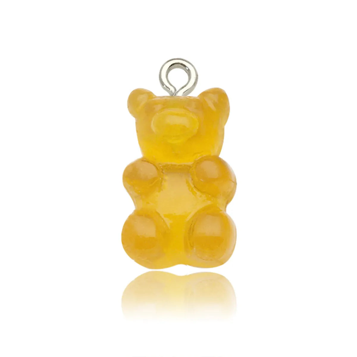 1 Piece Cartoon Style Cute Bear Alloy Resin Plating Pendant Jewelry Accessories