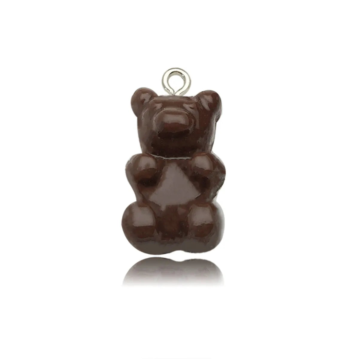 1 Piece Cartoon Style Cute Bear Alloy Resin Plating Pendant Jewelry Accessories