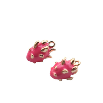 1 Piece Cartoon Style Fruit Copper Enamel Jewelry Accessories