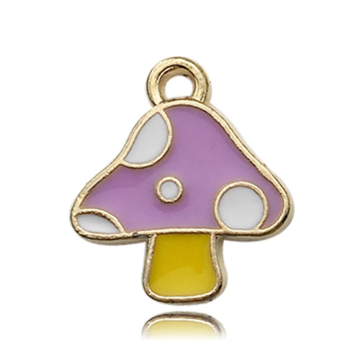 1 Piece Cartoon Style Mushroom Alloy Enamel Plating Pendant Jewelry Accessories