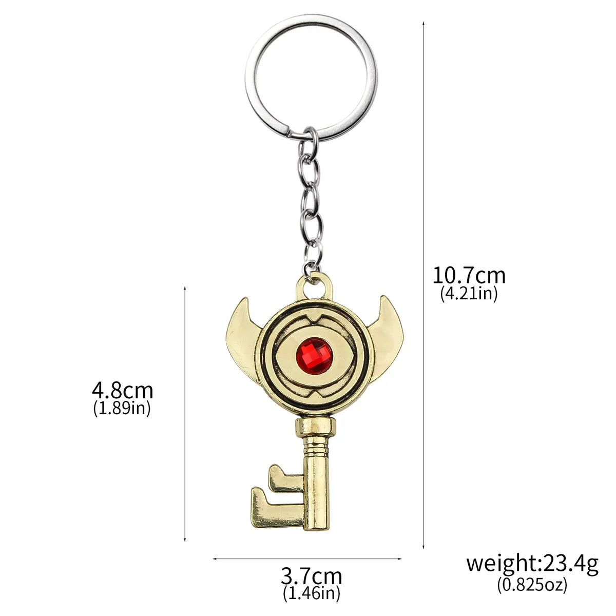 1 Piece Cartoon Style Triangle Devil'S Eye Owl Alloy Unisex Keychain Necklace