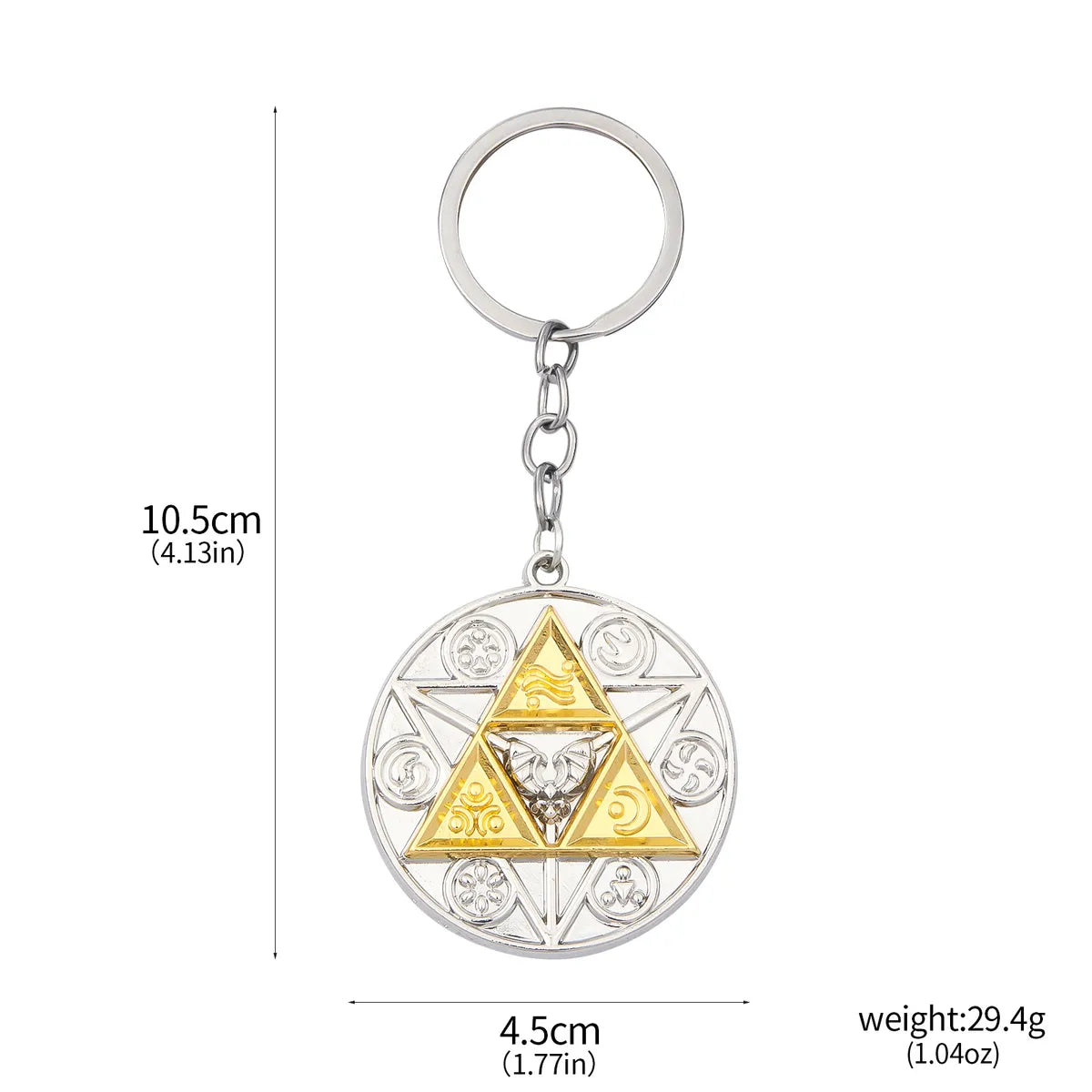 1 Piece Cartoon Style Triangle Devil'S Eye Owl Alloy Unisex Keychain Necklace