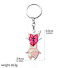 1 Piece Cartoon Style Triangle Devil'S Eye Owl Alloy Unisex Keychain Necklace