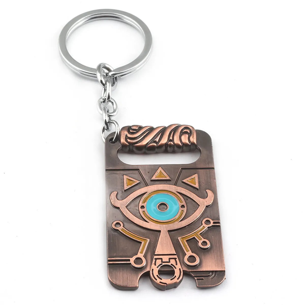 1 Piece Cartoon Style Triangle Devil'S Eye Owl Alloy Unisex Keychain Necklace